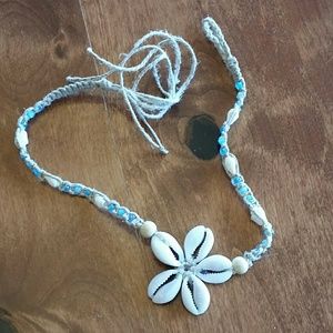 Choker Shell Flower Necklace